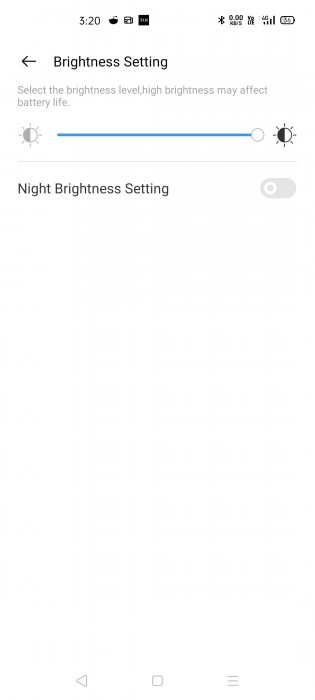 Adjust display brightness from the Realme Link app