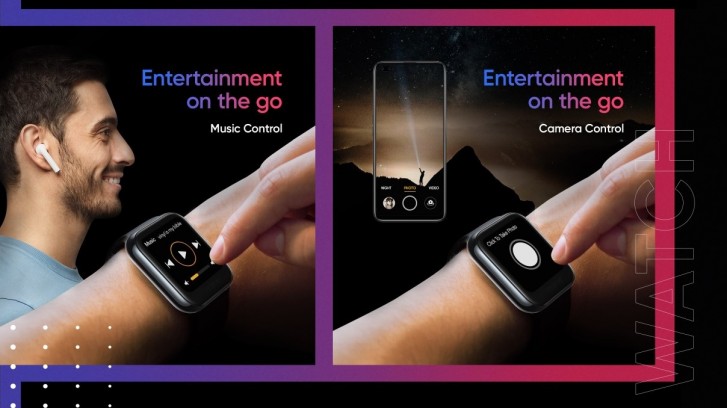 Realme Watch design and features revealed: color touchscreen, colorful straps, and heart rate monitor