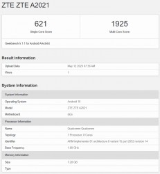 Geekbench: Snapdragon 765G