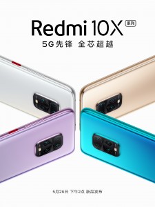 Redmi 10X with MediaTek Dimensity 820 coming on May 26