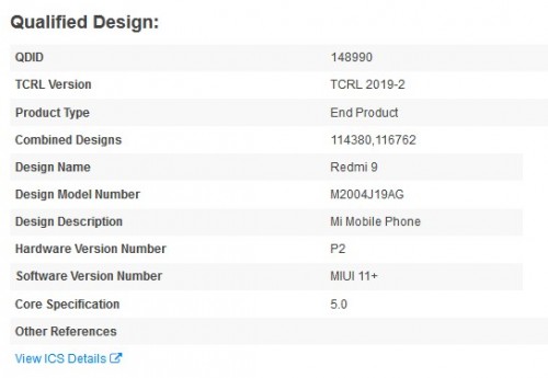 Redmi 9 gets Bluetooth SIG certification, launch imminent 