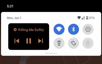 Android 11 Beta 1 features music controls in the notification shade, new icon shapes
