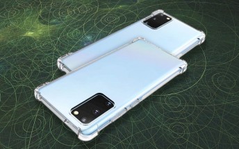 Case renders show the Galaxy Note20+ will have a curved screen, Note20 screen will be flat