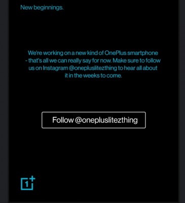 The @OnePlusLiteZThing account on Instagram begins the teaser campaign