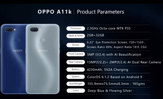 info oppo a12