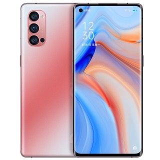 Oppo Reno4 Pro in Crystal Red and Blue