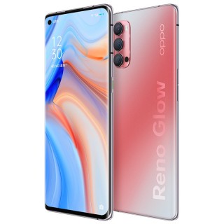 Oppo Reno4 Pro in Crystal Red and Blue