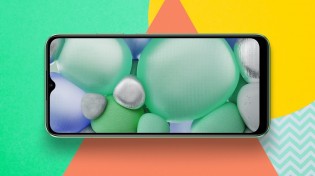 Realme C11 with notched display and Geometric Art Design