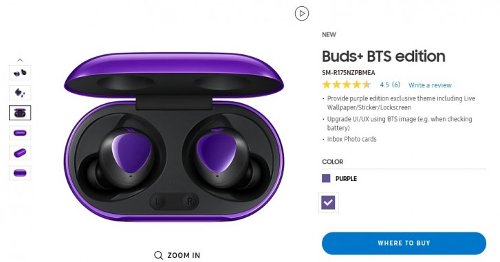 BTS edition of Galaxy S20 teaser leaks Galaxy Buds BTS edition