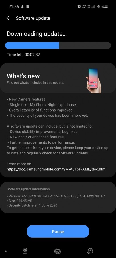 Samsung Galaxy A51 update brings forgotten camera features