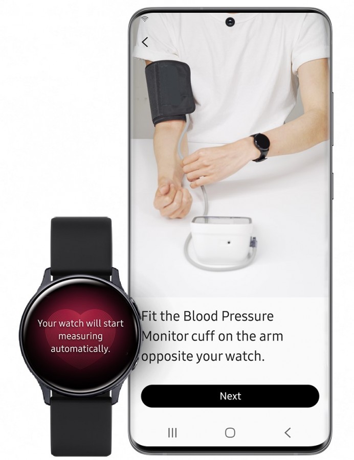 samsung galaxy blood pressure app