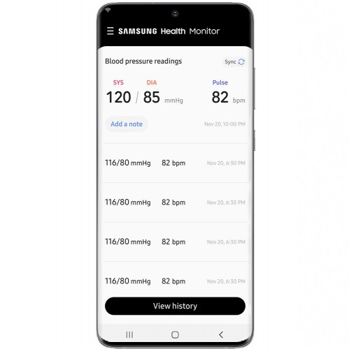 samsung blood pressure monitor