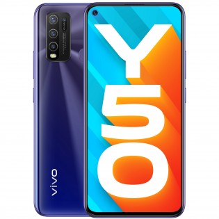 vivo Y50 in Iris Blue color