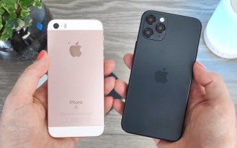 iPhone 12, 12 Pro, and 12 Pro Max dummies shown on video, compare with older iPhones