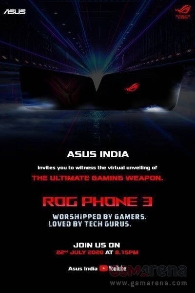 Asus ROG Phone 3 will debut in India on July 22