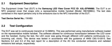 The FCC also tested the new LED View Cover