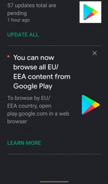 Users in the EEA can Explore other countries  Google Play Stores - 71