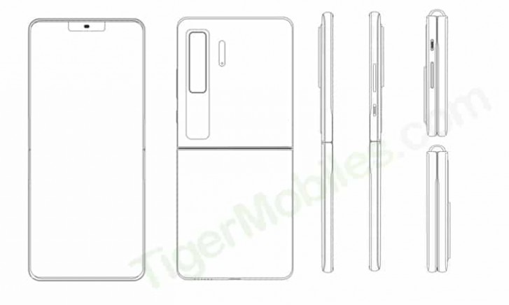 Huawei clamshell foldable revealed in patent