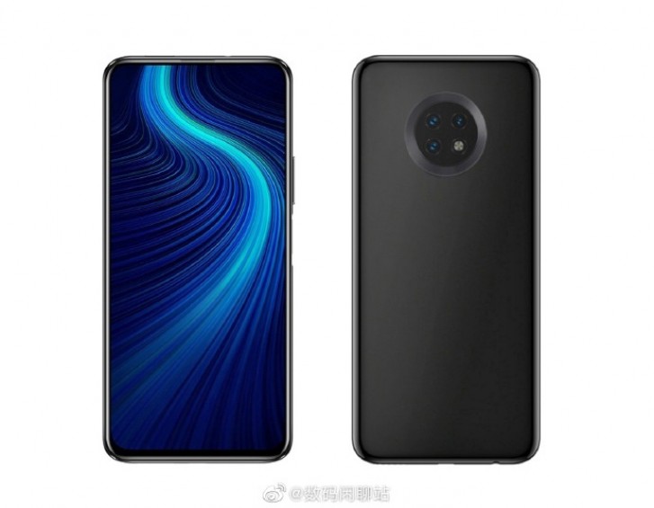 Huawei Enjoy 20 render shows round camera setup and pop-up selfie camera