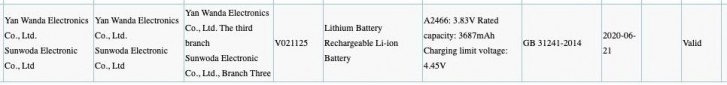iPhone 12 series batteries pass multiple certifications, 20W charger also spotted