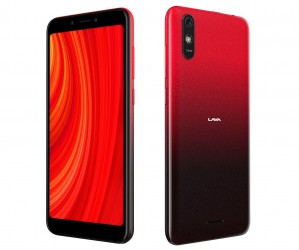 Lava Z61 Pro in Amber Red