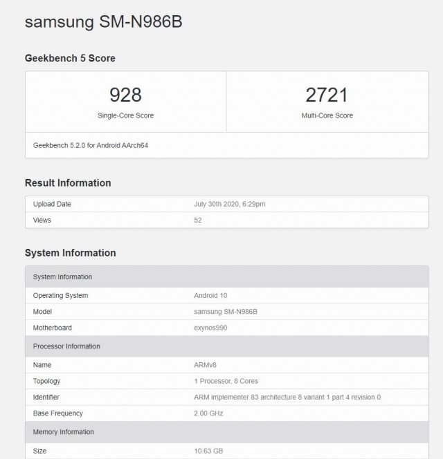 Samsung Galaxy Note20 Ultra appears in Mystic White shade -   news