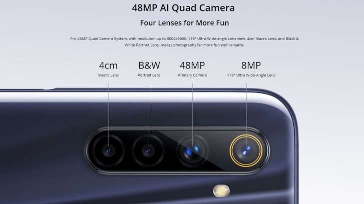 realme 6i camera features