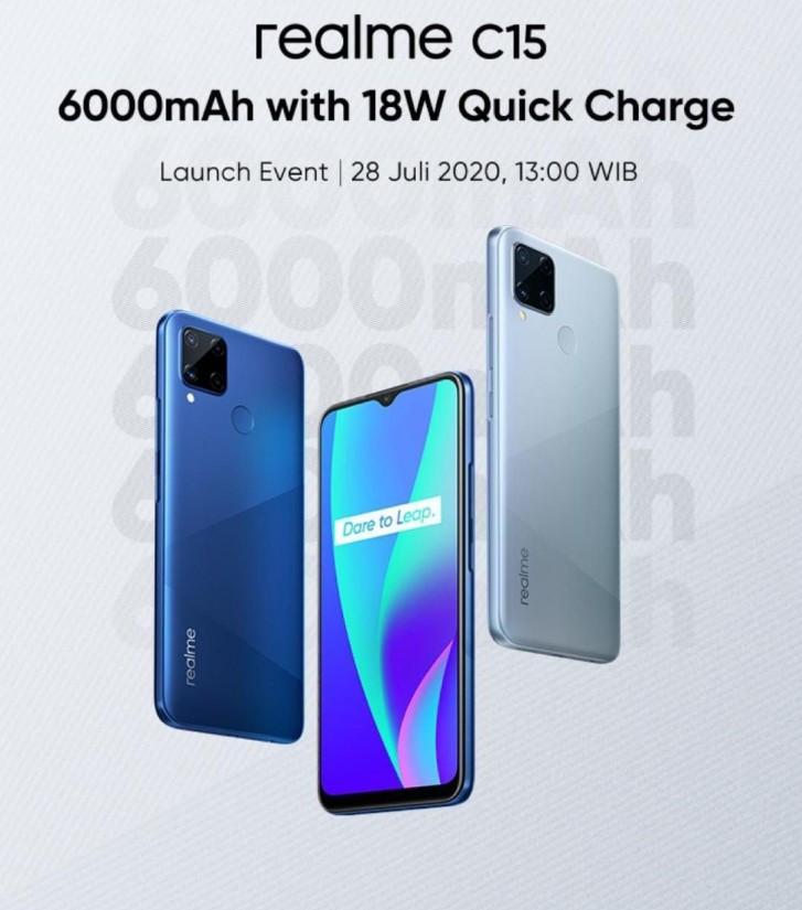 Realme C15 will be unveiled on July 28, sports 6,000 mAh ...