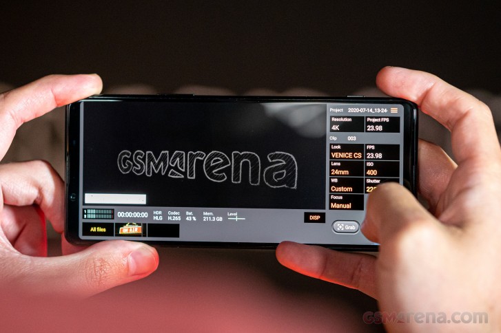 Cinema Pro app on the Sony Xperia 1 II: what's changed