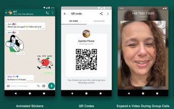 WhatsApp adds animated stickers, QR codes, and dark mode for web