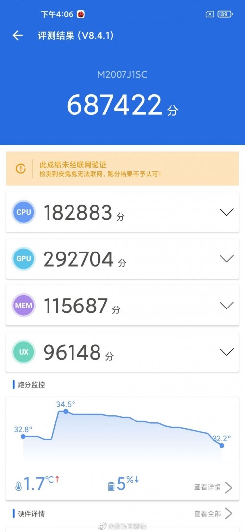 xiaomi mi note 10 pro antutu