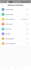 Amazfit Bip S data and settings in Amazfit's Android app