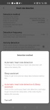 Heart rate monitoring on Amazfit Bip S