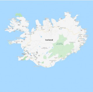 Google map of Iceland: old (left), new (right)