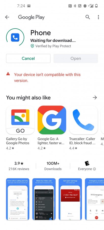 Google Phone app (beta) now available for some more non Google Phone app (beta) now available for some more non