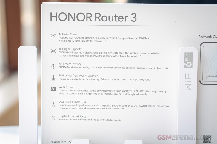 Honor Router 3 WiFi 3000Mbps Dual Band 2,4 GHz et 5 GHz