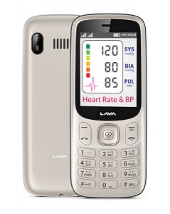 Lava Pulse  A feature Phone with Build in Heart Rate   BP Sensor - 86