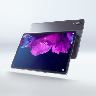 The Lenovo Tab P11 Pro body is made out of aluminum alloy and features a two-tone design
