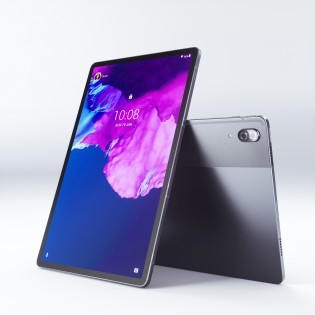 The Lenovo Tab P11 Pro body is made out of aluminum alloy and features a two-tone design