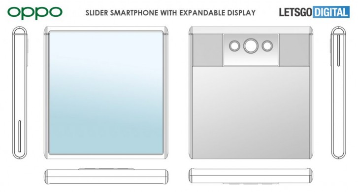 Oppo patents slider phone with extendable display