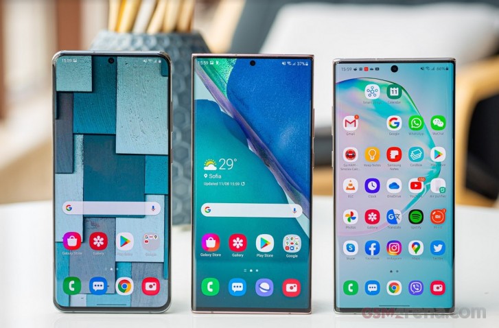  S20 Ultra, Note 20 Ultra, Note 10+