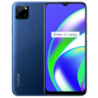 Realme C12 in Marine Blue and Coral Red