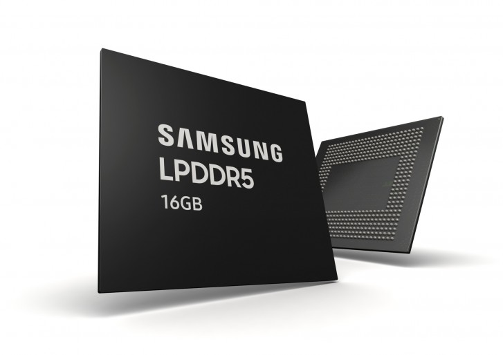 Samsung starts mass production of 16GB LPDDR5 DRAM chips