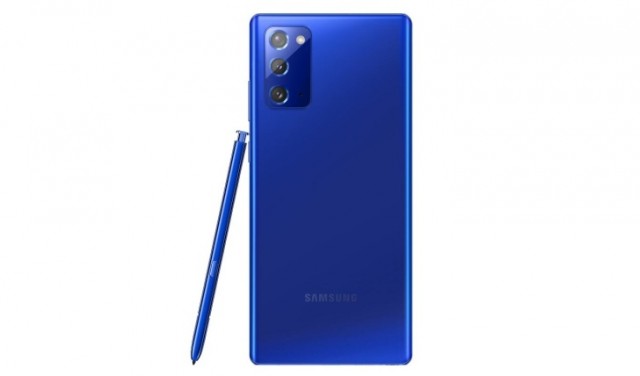 Galaxy Note20 in Mystic Blue