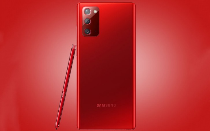 galaxy note 20 red