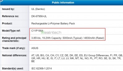 Zenfone 7 battery and NCC listings