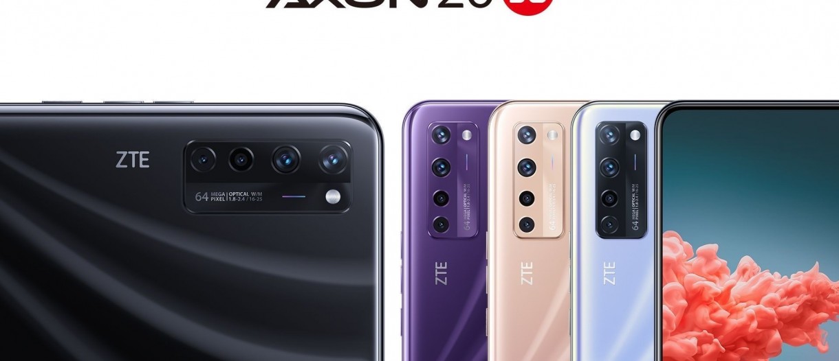 ZTE Axon 20 5G appears in three new colors in latest official poster - GSMArena.com news
