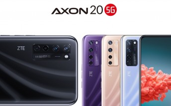 ZTE Axon 20 5G appears in three new colors in latest official poster