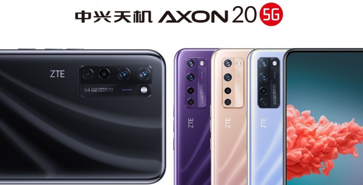 ZTE Axon 20 5G appears in three new colors in latest official poster