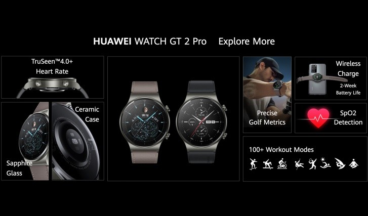 Huawei smartwatch gt2 2024 vs gt2 pro